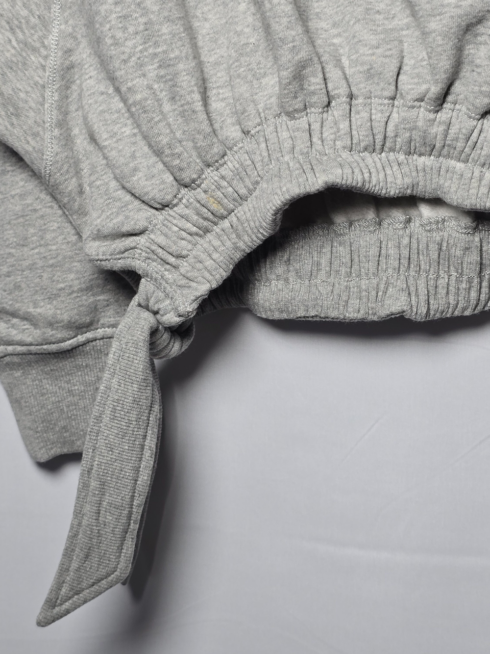 NWT Anthropologie Daily Practice Gray Cowl Neck Drawstring Hem Sweater Sharkbite - Picture 2 of 8